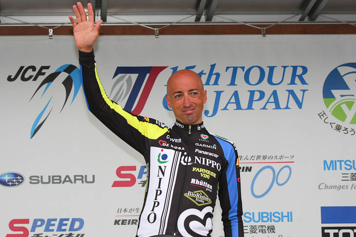 40分23秒で優勝のフォルッナート・バリアーニ(チームNIPPO)