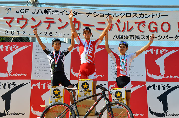 山本幸平(Specialized Racing Team)が優勝 2位山本和弘(キャノンデールレーシングチーム) 3位小野寺健(TEAM SPECIALIZED)