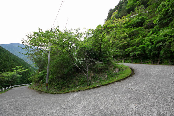 第2ステージ 新コース部分の小森峠上り側