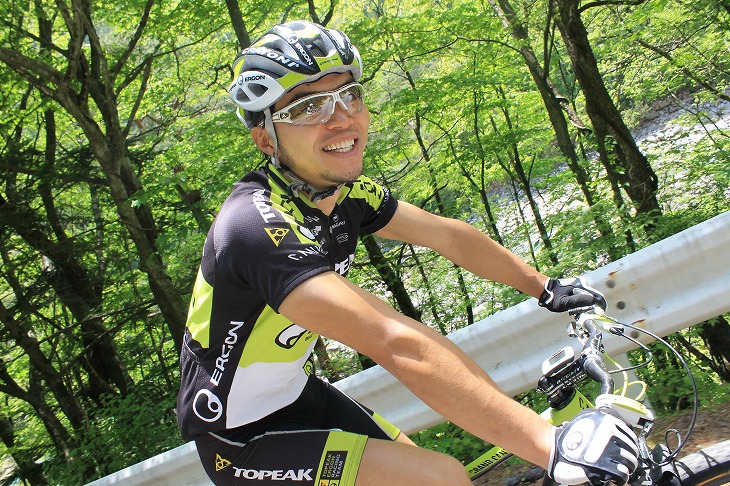 フレンドリーな池田祐樹選手（TOPEAK・ERGON）が引率してくれた