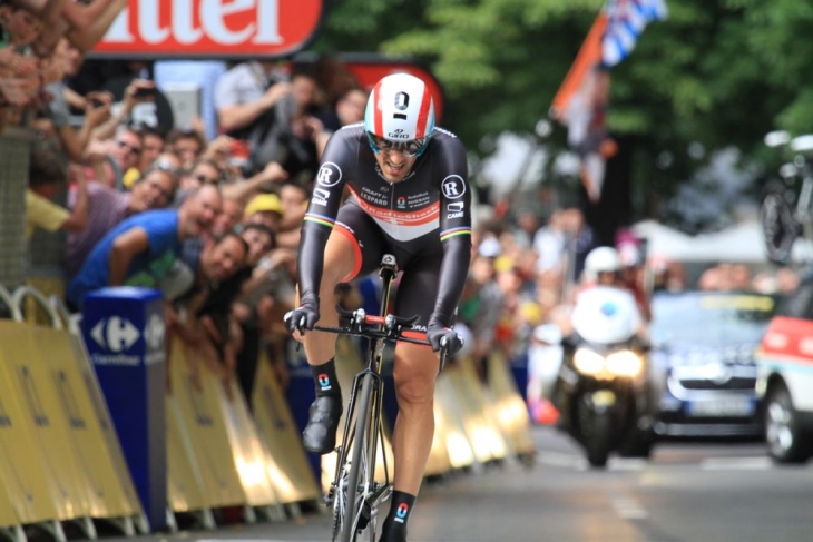 ツール・ド・フランス2012第1ステージで復活勝利を遂げ、7日間マイヨジョーヌを纏う