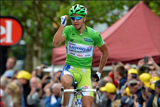 ツール・ド・フランスでステージ3勝を飾ったペーター・サガン（スロバキア、リクイガス・キャノンデール）