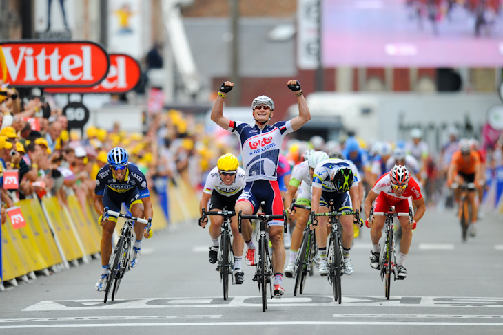 ツール・ド・フランス2012ステージ3勝など、多くの勝利を挙げたアンドレ・グライペル（ドイツ、ロット・ベリソル）