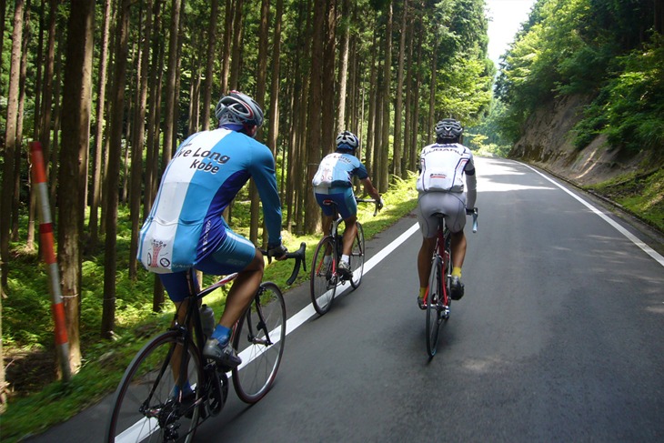 町の奥へ進むと交通量がぐっと減り、安心してサイクリングを楽しめる