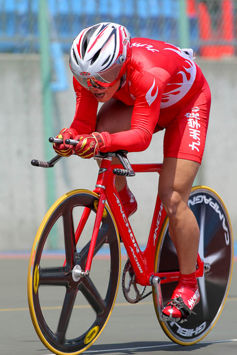 1kmタイムトライアル 1位　瓜生崇智（熊本・九州学院3）1分06秒790