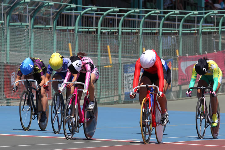 女子ケイリン　三宅玲奈（岡山・岡山工2）が優勝