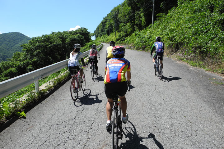 コース中は登りが多い