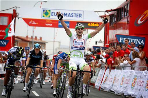 グランツール初勝利を飾ったジョン・デゲンコルブ(ドイツ、アルゴス・シマノ)