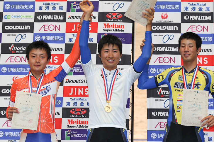 男子エリート個人パーシュート 表彰