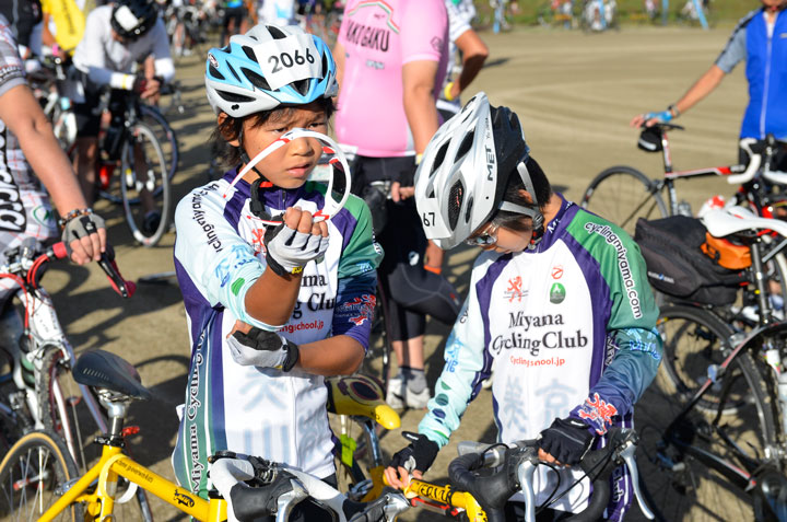 美山サイクリングクラブの子供達も130kmコースに参加