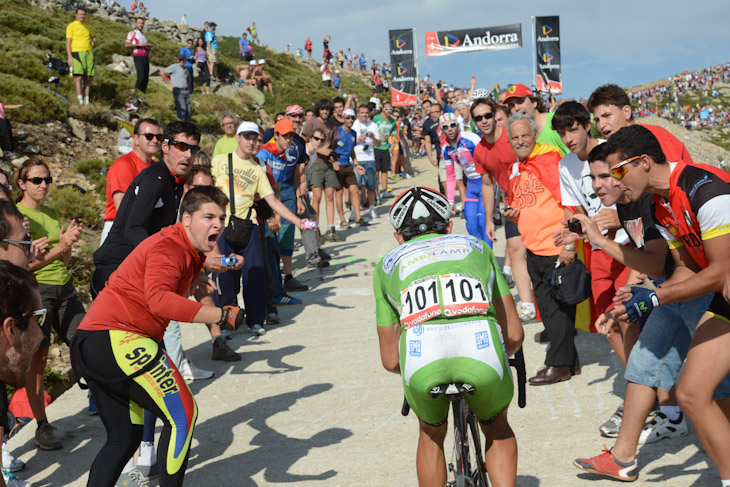超級山岳ボラ・デル・ムンドでライバルたちを突き放すホアキン・ロドリゲス（スペイン、カチューシャ）