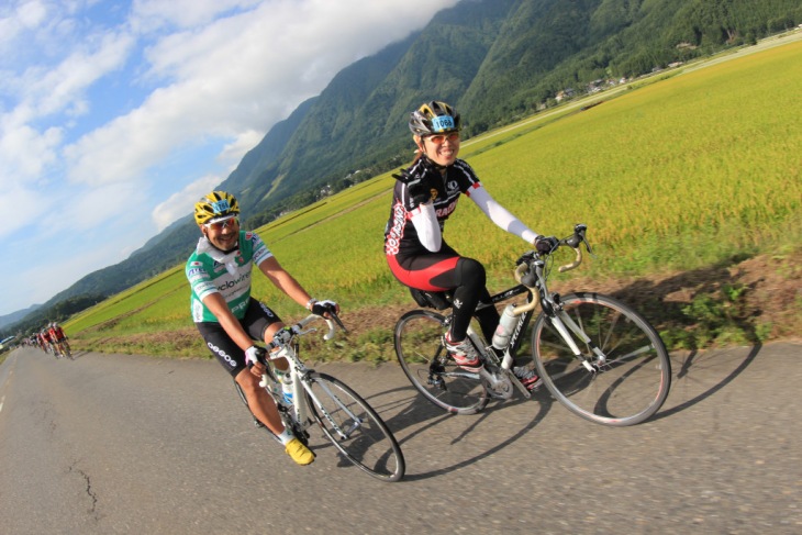 田園地帯は交通量も少なくとっても走りやすい。