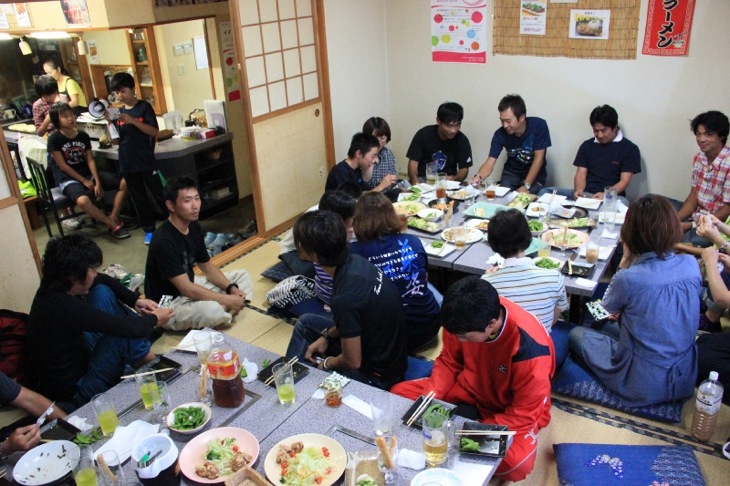 アフターパーティはお好み焼き屋さんで!