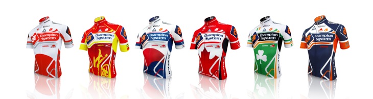 チャンピオンシステム・プロサイクリングチームに加入する5人のナショナルチャンピオンの着るジャージデザイン