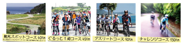 シュガーライド久米島のコースは4つから選べる