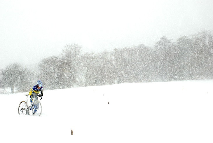 雪に苦戦する丸山厚（TEAM MASSA-ANDEX）