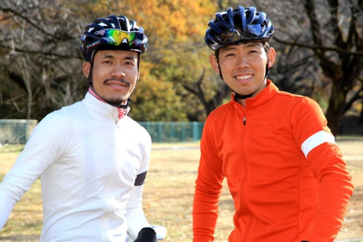 吉田秀夫(左、盆栽自転車店)、鈴木祐一(右、RiseRide)