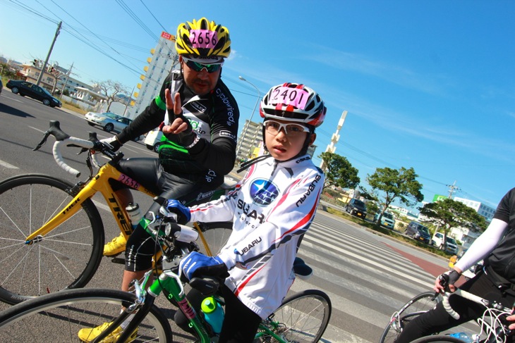 小学生ライダーも完走まであと少し！ガンバレ！