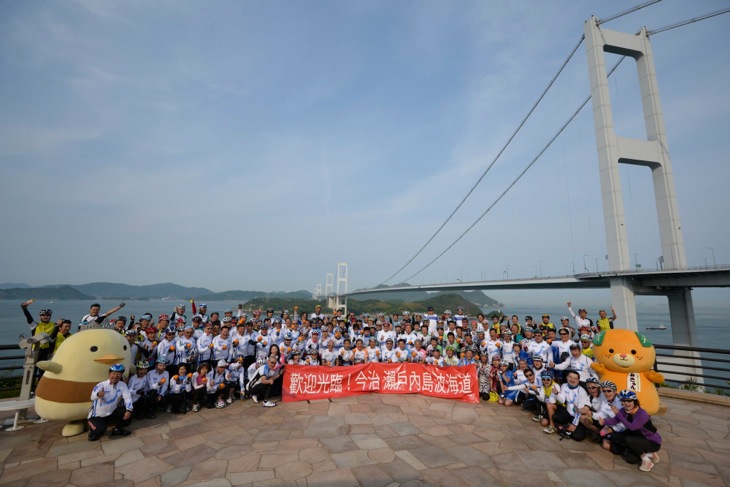 台湾と日本のサイクリング交流の舞台となったしまなみ海道(昨年5月)