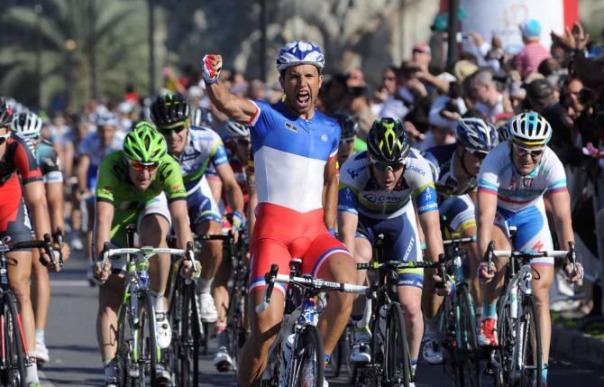 ツアー・オブ・オマーンで勝利しているナセル・ブアニ(フランス、FDJ)