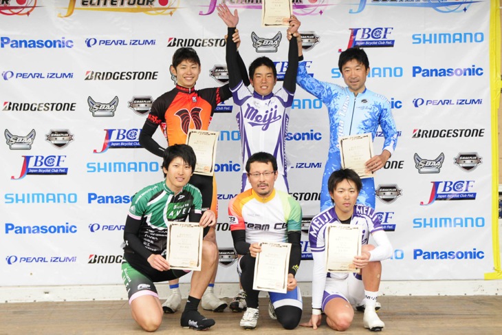エリート1表彰 市山襄(明治大学)が優勝