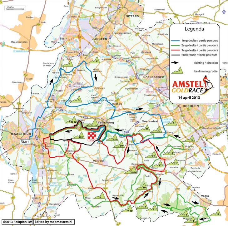 アムステル・ゴールドレース2013コースマップ