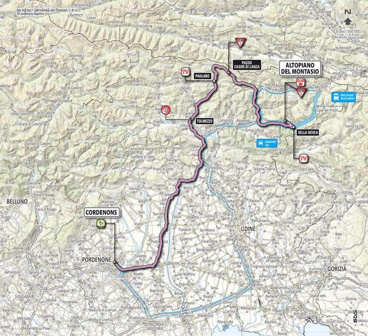 ジロ・デ・イタリア2013第10ステージ・コースマップ