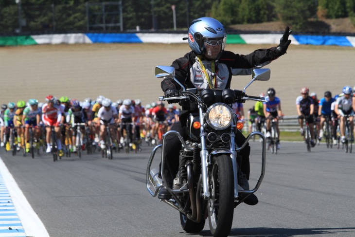 バイクによる的確な先導のおかげで安心して走ることができた