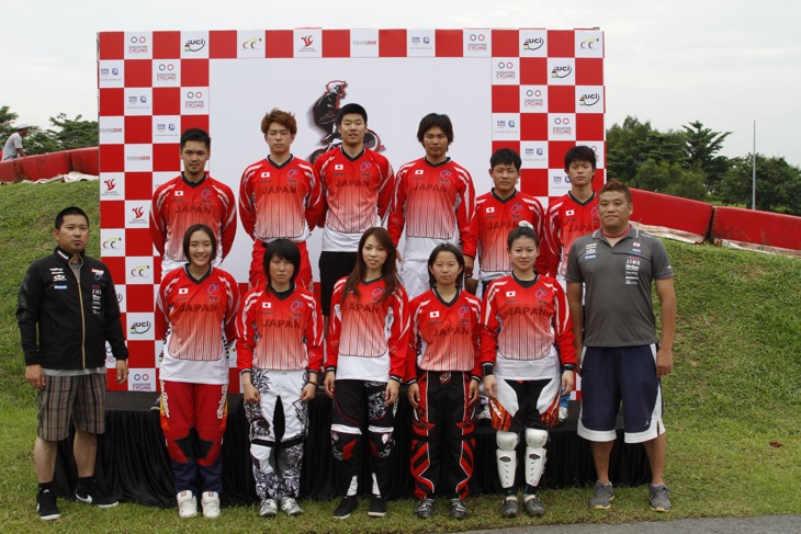 アジアBMX選手権大会　日本チーム