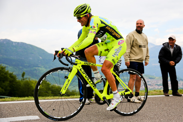 第18ステージの山岳タイムトライアルで1分52秒差の10位に入ったダニーロ・ディルーカ（イタリア、ヴィーニファンティーニ）