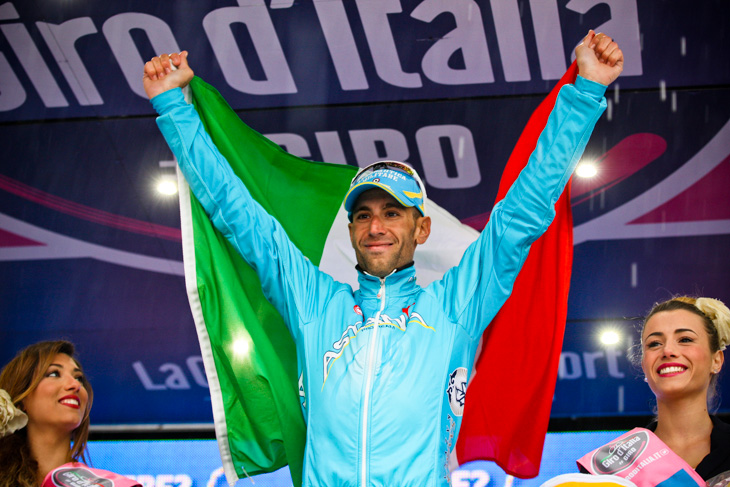 今大会ステージ1勝目を飾ったヴィンチェンツォ・ニーバリ（イタリア、アスタナ）