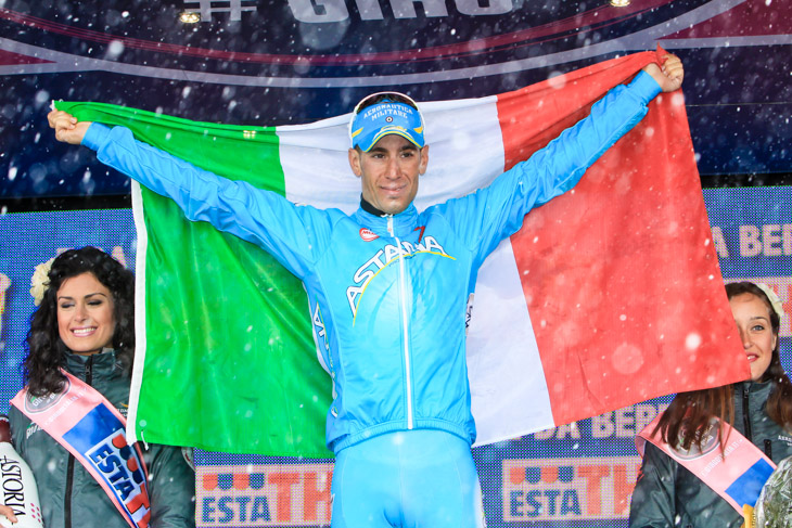 ステージ2勝目を飾ったヴィンチェンツォ・ニーバリ(イタリア、アスタナ)