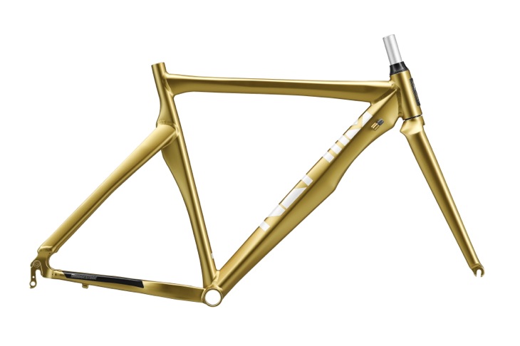 カラーオーダーできるブリヂストンサイクル HELMZ AERO FRAME SET Gold