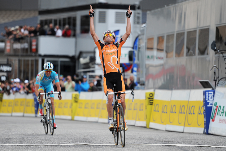 昨年クリテリウム・ドゥ・ドーフィネでステージ優勝を飾ったサムエル・サンチェス(スペイン、エウスカルテル)