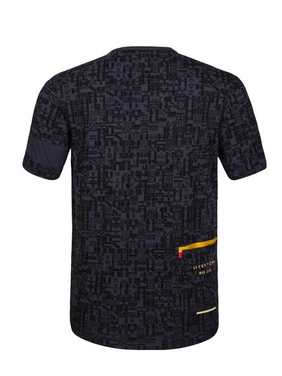 Rapha La CentiemeTシャツ(ネイビーブルー、背面)