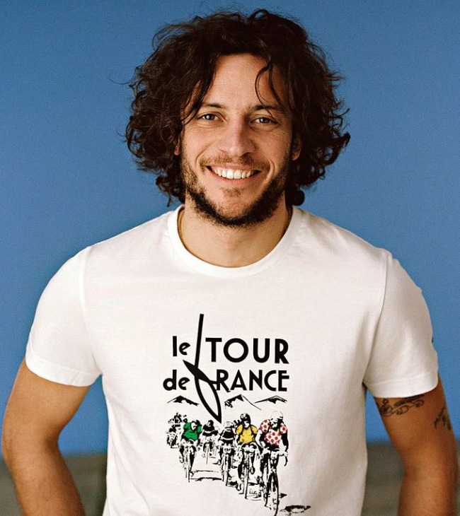 ルコックスポルティフ ツール・ド・フランスTシャツ(プロトン、ホワイト)