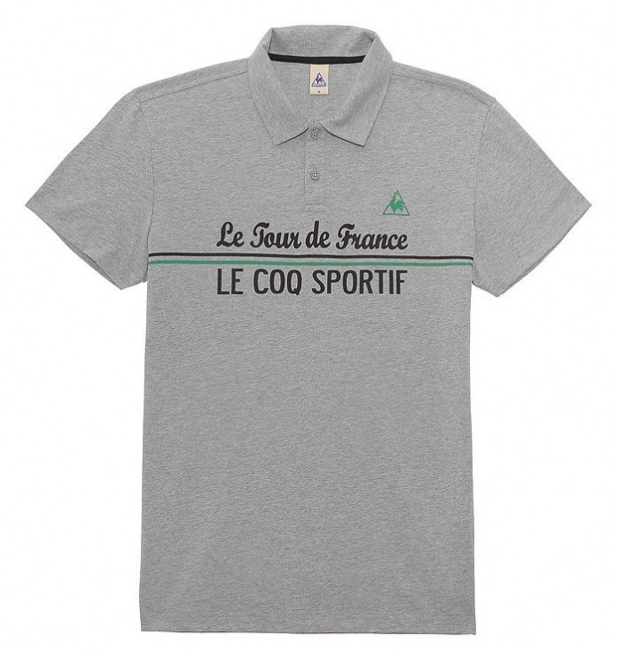 ルコックスポルティフ ツール・ド・フランス ポロシャツ（グレー）