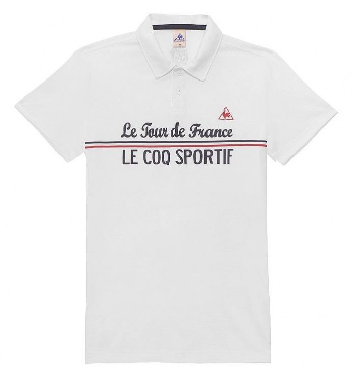 ルコックスポルティフ ツール・ド・フランス ポロシャツ（ホワイト）
