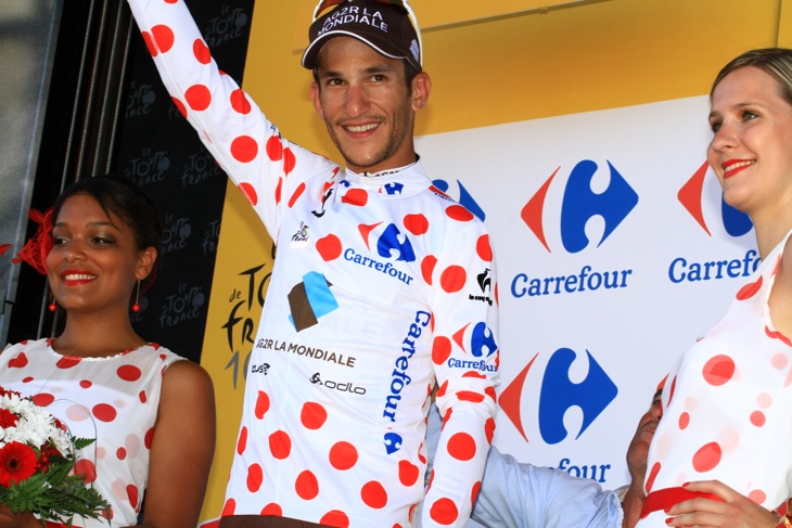 素晴らしい登坂力でマイヨアポアを獲得したブレル・カドリ(フランス、アージェードゥーゼル)