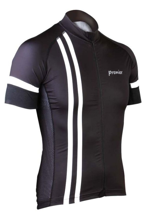 プレミア New Classic Jersey(タテライン、ブラック)