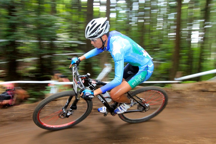 5位に入った千田尚孝(自転車村レーシングチーム)
