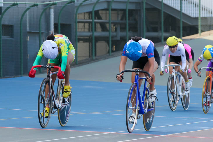 女子スクラッチ 僅差勝負を細田愛未(川越工)が制する