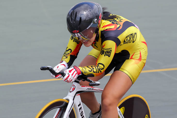 女子500mTT 優勝の鈴木奈央(星陵)38秒383