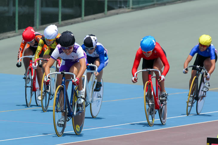 女子ケイリン　福田礼佳（作新学院）が優勝