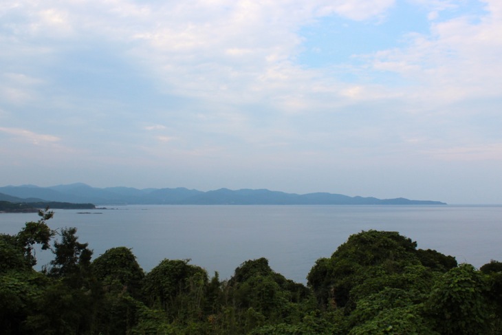 各コースでゴール地点に設定される土佐西南大規模公園からは土佐湾を一望出来る