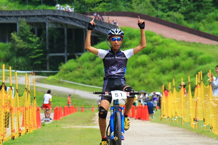中学1年生男子 川口幸之助が優勝