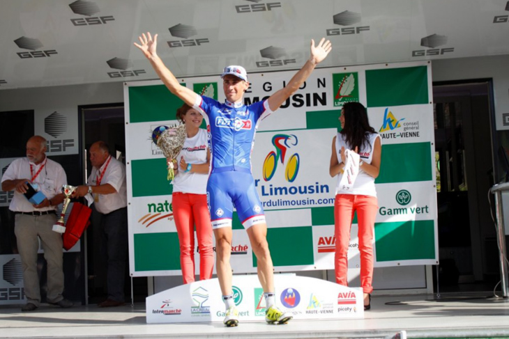 第3ステージ 優勝を飾ったマチュー・ラダニュ(フランス、FDJ.fr)