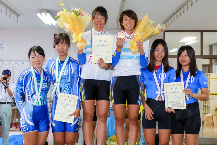 女子チームスプリント 表彰