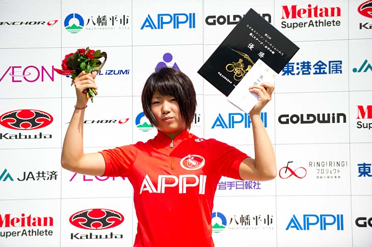 第1ステージ 優勝の三宅玲奈(全国高体連強化育成)