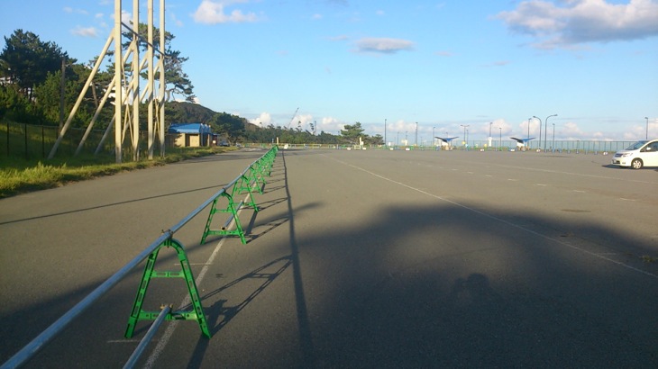 コースとなる大磯プリンスホテル ロングビーチ駐車場